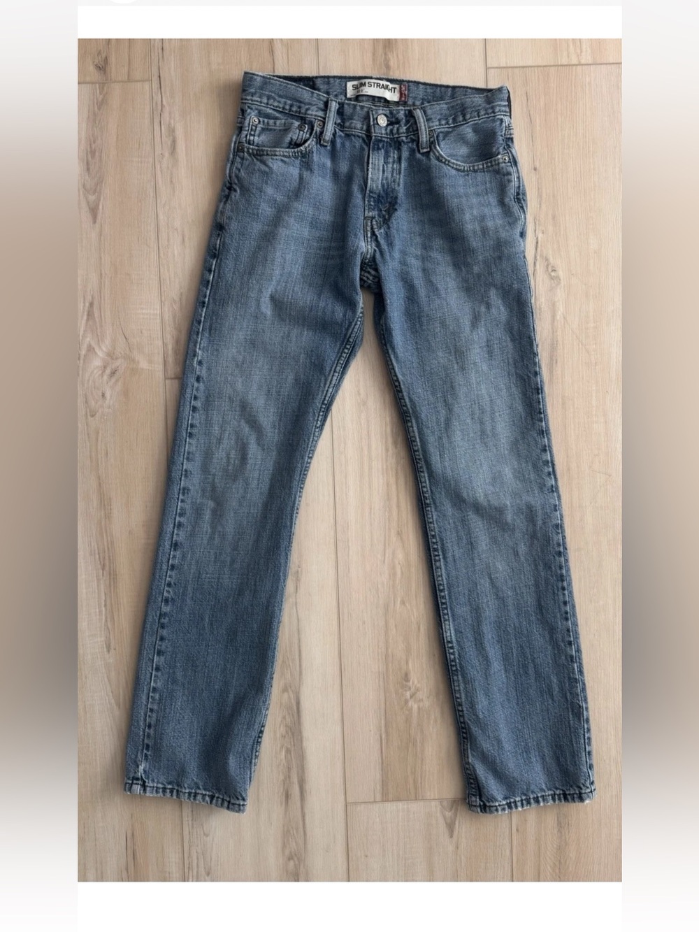 Levi's Men's Straight Leg Medium Blue Jeans 29x32